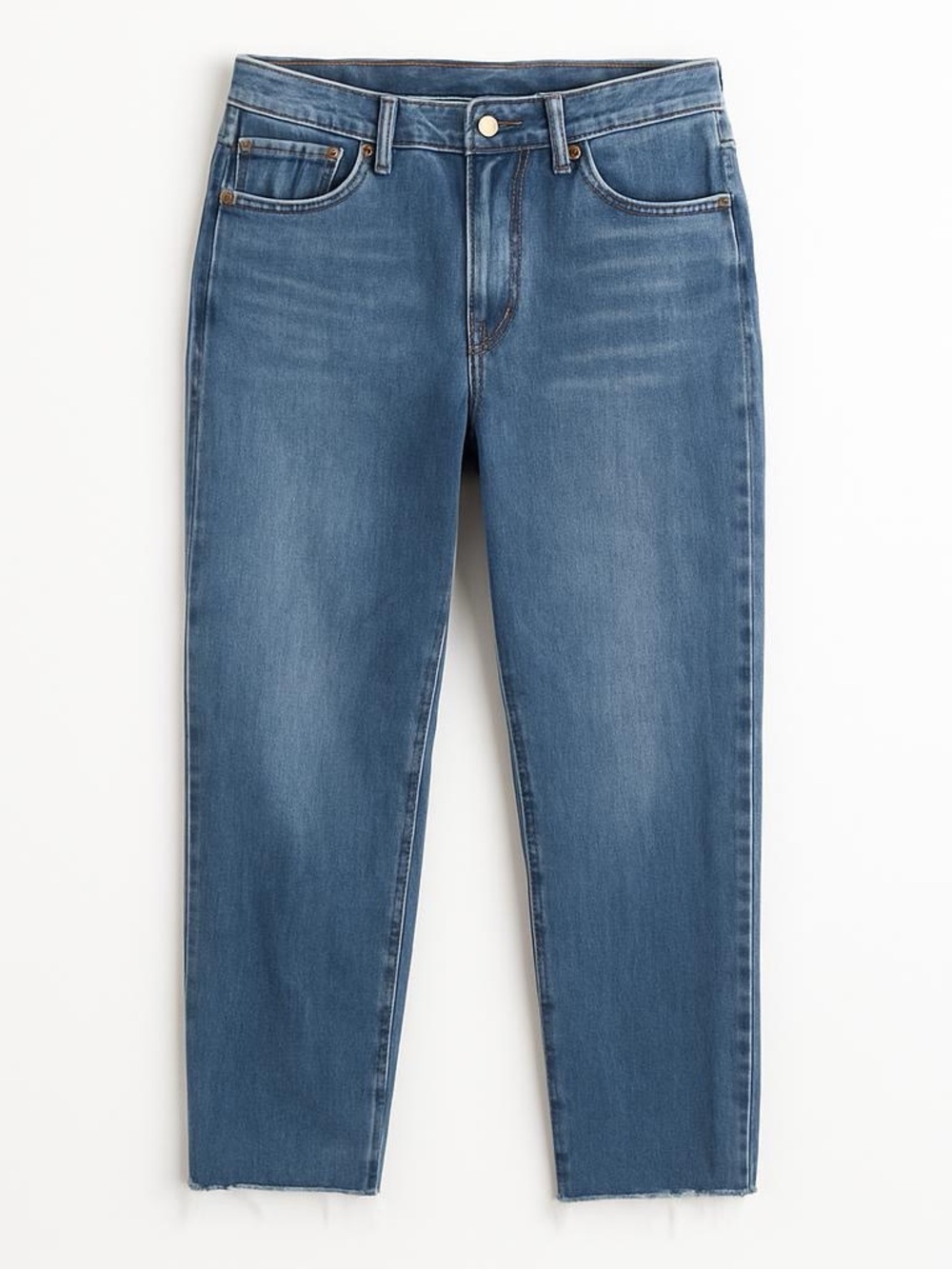 Wit & Wisdom Faded Blue Cropped High-Rise Jeans